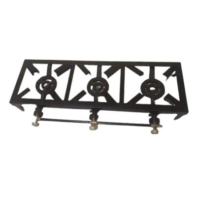 China Lightweight And Affordable Professional Exporters Twin Gas Supply Cast Iron Heavy Duty Burner for sale