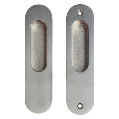 China Modern Zinc Alloy Recessed Door Pull Handle Sliding Door Pocket Door Bedroom Zinc Alloy Door Handle for sale