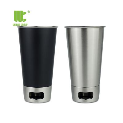 China Viable Single High Quality Group 18oz 532ml Stainless Steel Beer Mug With Bottle Opener for sale