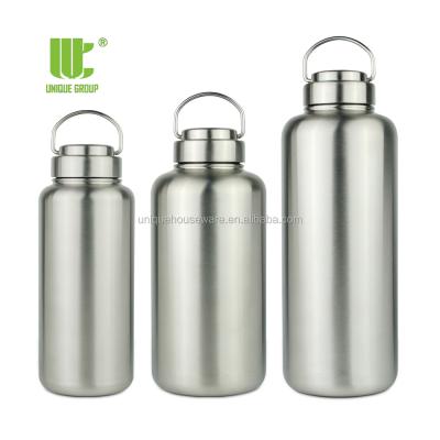 China Viable Group 40oz 64oz 80oz Single Plastic Free Steel Lid Wide Mouth Stainless Steel Bottle For Survival for sale