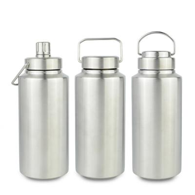 China Sustainable Silver Classic 32oz Keep Cold Outdoor Big Vacuum Insulated Stainless Steel Sport Water Bottle for sale