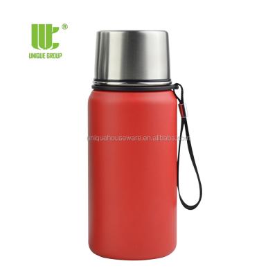 China PORTABLE Hot Sale 500ml Wide Mouth Double Wall Vacuum Insulated Two Cup Metal Bottle Vacuum Flask Updraft for sale