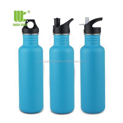 China 27oz Recycled Single Wall Highest Quality Single Wall Stainless Steel Sports Durable Thicker Custom Printed 18/8 Water Bottle for sale