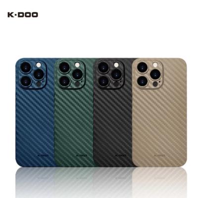 China K-DOO Shockproof Luxury Carbon Fiber PP Textured 3D Scratchproof Phone Case For iPhone13 mini for sale