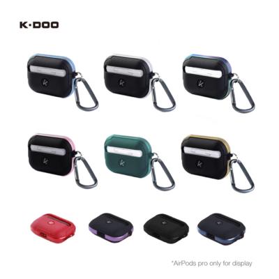 China K-DOO Crashguard Stylish Shockproof Protective Housing For AirPods Pro Metal Aluminum Framed Cover With Sport Style Lock for sale