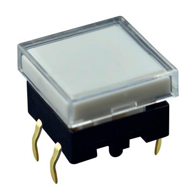 China Flat Light Touch Switch Tact Switch 0.05A 12vdc TS12 Series 12*12mm for sale