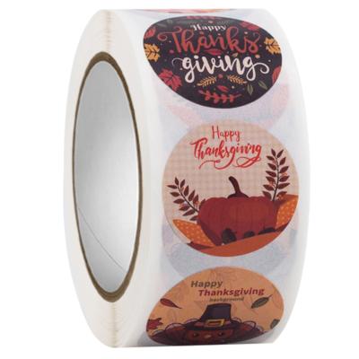 China Waterproof Decor For Thanksgiving Day Gift Bag Sticker for sale