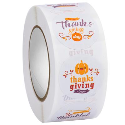 China Thanksgiving Day Waterproof Smocked Envelope Boxes Sealing Sticker for sale