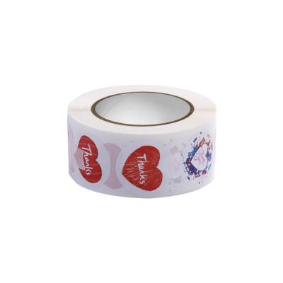 China Valentine Candy Packaging Box Flower Waterproof Sealing Label Sticker for sale