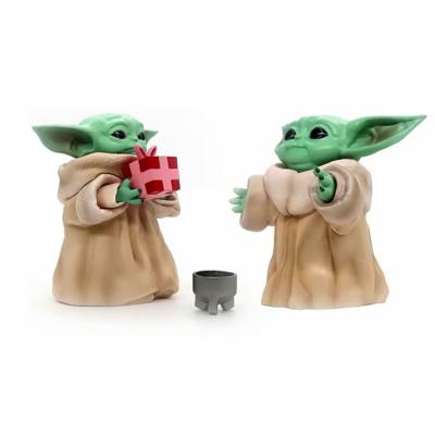 China Toy Collectible Film Character PVC Figures Plastic Action Number Model TOY Hot Sell Kids Gifts Baby Yoda Version Cute Gift Movie MODEL for sale