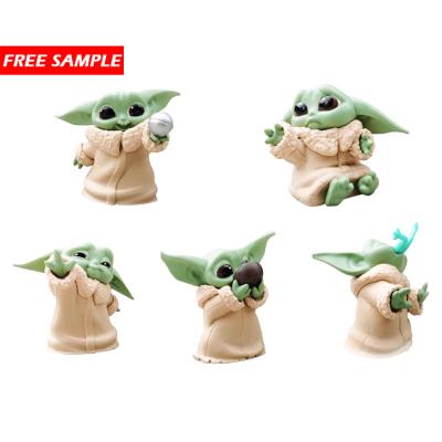 China TOY 5pcs Resin Model Toy Figure Mandalorian Mold PVC Doll Action Toys Mini Baby Yoda Baby Yoda Gift PVC Model Toy Anime PVC Figure for sale