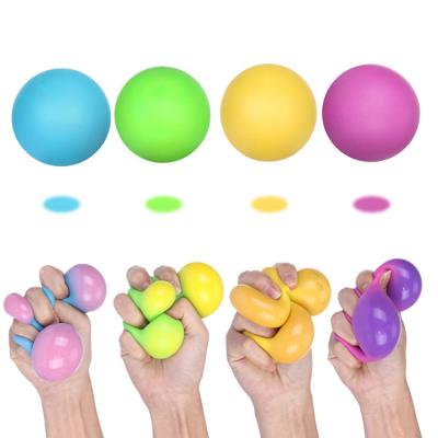 China 2022 Hot Selling Cartoon Toy 6.5cm Color Changing Sensory EVA Squeeze Toys Squishy Balls Stress Ball Decompression Toy For Kids for sale