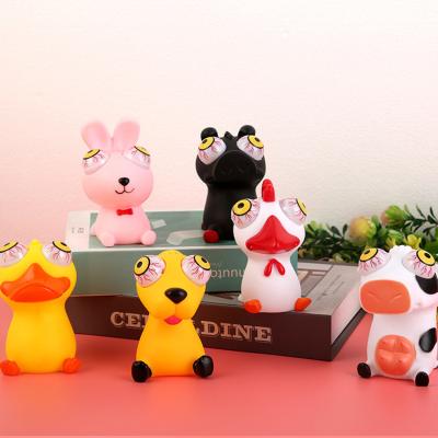 China Realse Soft PVC Squeeze Squeeze Flashing Material Colorful Noise Latest PVC Mania Funny Toys Toys Squeeze Squeeze Toys for sale