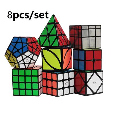 China Good Quality Educational Toys 8 PCS Magic Cube For Brain Training PVC Sticker Speed ​​Soft Puzzle Cube Puzzle Infinity Magic Cubes for sale