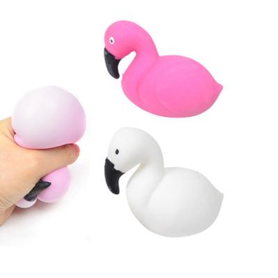 China Educational Toys TPR Flamingo Shaped Flour Squeeze Ball Flour Artifact Artifact Ball Flour Grape Ball Toys Games Children Other Baby Toy for sale