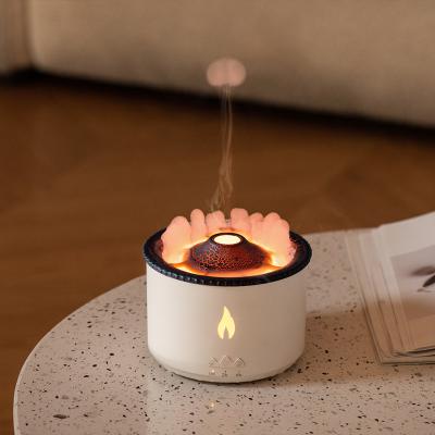 China Neueste Luxus-Vulkanflamme Aroma Diffuser Öl Aroma 360 Diffuser Ultraschall Duftmaschine 3d Feuer Flamme Aroma Diffuser zu verkaufen