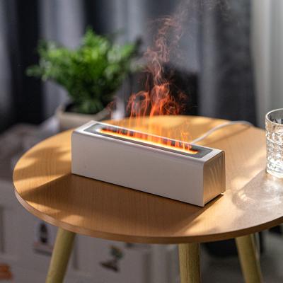 China HOMEFISH Vlamsimulatie Vochtbevochtiger Grote capaciteit Desktop Aromatherapie Diffuser Met Atmosfeer Licht Voor Slaapkamer Te koop