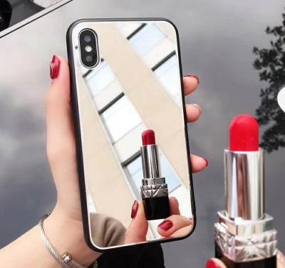 China Shockproof Shockproof Make Up Mirror Phone Back Case For iPhone 14 mini 14 pro XS max max XR X 6 7 8 plus for sale