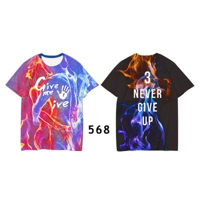 China Custom Fashion Print Short Sleeve Anti-Shrink Sleeve T-Shirt Printing Loose Version T-shirt for sale