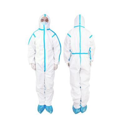 China Personal Protect Nonwoven Fabric Custom Waterproof Overalls Disposable Protective Coverall for sale