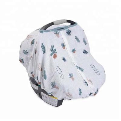 China breathable & soft high quality muslin cotton baby carrier blanket baby carseat cover canopy for sale