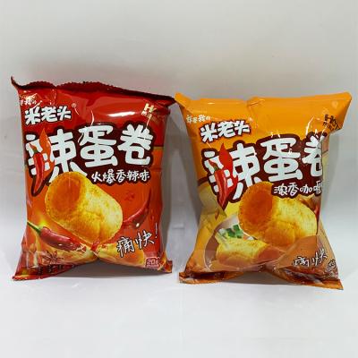 China Uncle Pop Factory Wholesale High Quality Spicy Pepper Flavor Hot Egg Roll Leisure Snack for sale