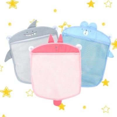 China Viable Cartoon Hanging Bags Storage Basket Bathroom Kid Bathing Folding Organizer Toy Net Shape Storage Bag for sale