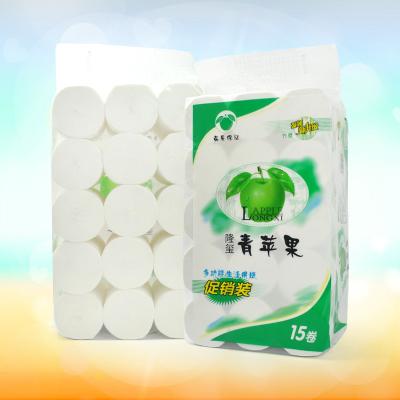 China Soft Comfortable Four-Layer Roll Cheap Embossed Toilet Paper Super-Flexible Tissue Paper for sale