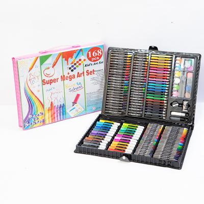 China Multiple 168 Pcs Art Painting Supplies With Watercolor Pens Crayons Colored Pencils For Beginners for sale