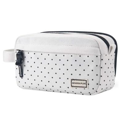 China Amazon Selling High Capacity Pen Case Canvas Pencil Bag Fashion\Comfortable Warm Durable\Durable Pocket for sale