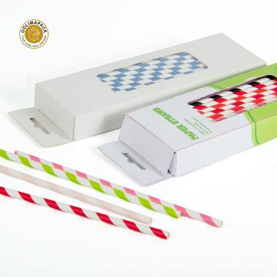 China High Durability Disposable Eco Friendly Durable Biodegradable Paper Drinking Straws for sale