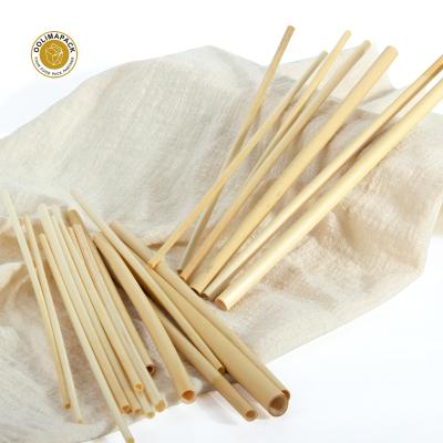 China Disposable Eco Friendly Compostable Drinking Straws Reed Straw Special Packaging 100% Natural Reed Straw for sale