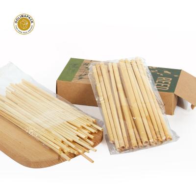 China Supply Eco-Friendly Straw Natural Biodegradable Disposable Wheat Maker Drinking Straw 20cm for sale