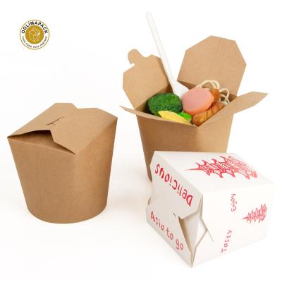 China Customization Disposable Paper Noodle Boox Noodle Takeout Packaging Paper Box Custom Logo Printing Box For Noodles for sale