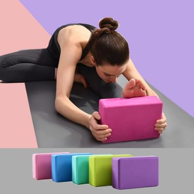 China Customized Yoga Exercise Blocks EVA Foam Yoga Blocks Stretching Aid Gym Pilates for sale