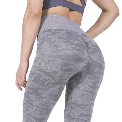 China High Waisted Seamless Leggings , Push Up Gym Leggings For Women Sport Fitness for sale