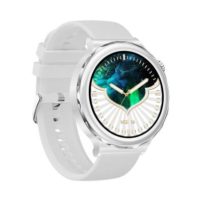 China Touch Screen Girls Fashion ZYHK43 White BT Calls Smartwatch for sale