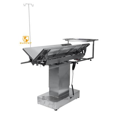 China 304 Stainless Steel EURPET Veterinary Equipment Clinic Equipment Exam Preparation Table Surgery Station Veterinary Examination Table for sale