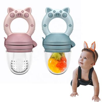 China Wholesale BPA Free Baby Battery Operated Teether Soother Teething Toy Food Grade Baby Fruit Driver Pacifier Silicone Baby Pacifier for sale