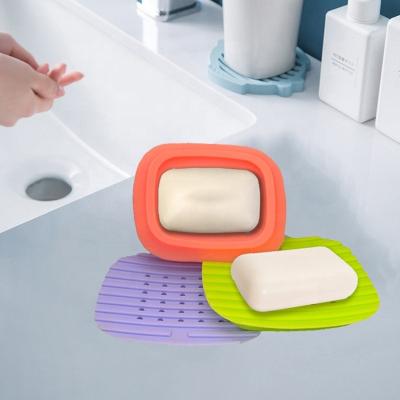 China Modern OEM ODM 12cm x 9.8cm x 2cm Bathtub Diatomite Soap Dish Bamboo Holder Jabonera Dawn Silicone Ceramic Plastic Washing Liquid for sale