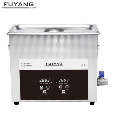 China Building Material Shops Ultrasonic Cleaner FUYANG 6.5L Industrial Ultrasonic For Hardware Industry Used Parts Greasy Cleaning for sale