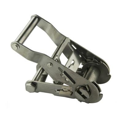 China For Cargo Lashing 35mm 1500kg Mini Sliver Custom Stainless Steel Ratchet Buckle for sale