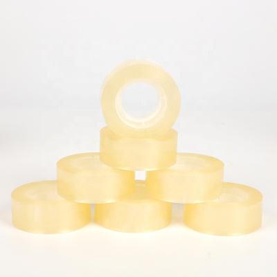 China Factory Wholesale Waterproof Yellowish Transparent Clear Adhesive Tape Transparent Shipping Tape for sale