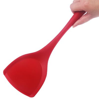 China Turner Viable Flexible Silicone Spatula Silicone Heat Resistance Cookware Food Grade Nonstick Pan Shovel for sale