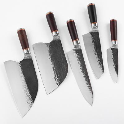 China Amazon viable hot sale forged multitool hunting stainless steel butter steak set japanese kitchen knives for sale