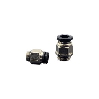 China Garment Shops Male Straight Pneumatic G Thread PC Fittings Air Pipe Quick Coupling Connector Threaded-to-Tube Fitting Push In Fitting for sale