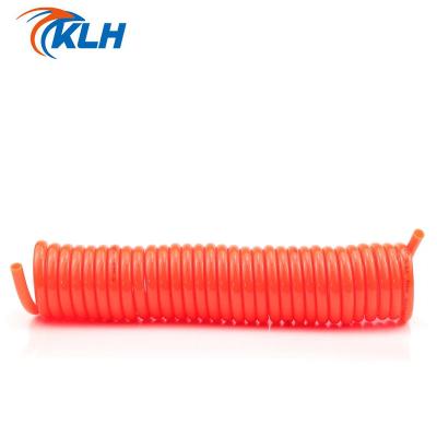 China Building Material Shops Spiral Flexible Air Hose PU Tube With Connector KLH TCU0805 for sale