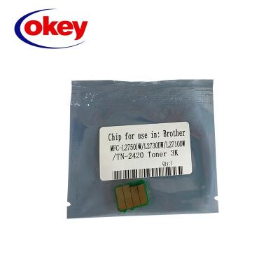 China Compatible TN-2420 TN 2420 toner reset compatible chip for brother MFC L2750 L2730 L2710 2735 for sale