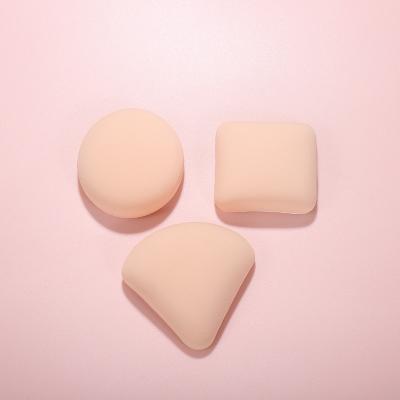 China Cosmetic beauty Sponge Puff Set Super Soft Cotton Candy Puff Dry Wet Dual-use Air Cushion Powder Puff Kit Round Square Triangle Shape for sale