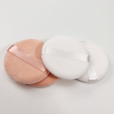 China Available on both sides Wholesale QIABELI Cosmetic Velvet Beauty Super Soft Microfiber Makeup Puff for sale